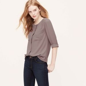 Loft Utility Blouse - Taupe